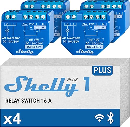 Shelly Plus 1 — Relé WiFi Inteligente