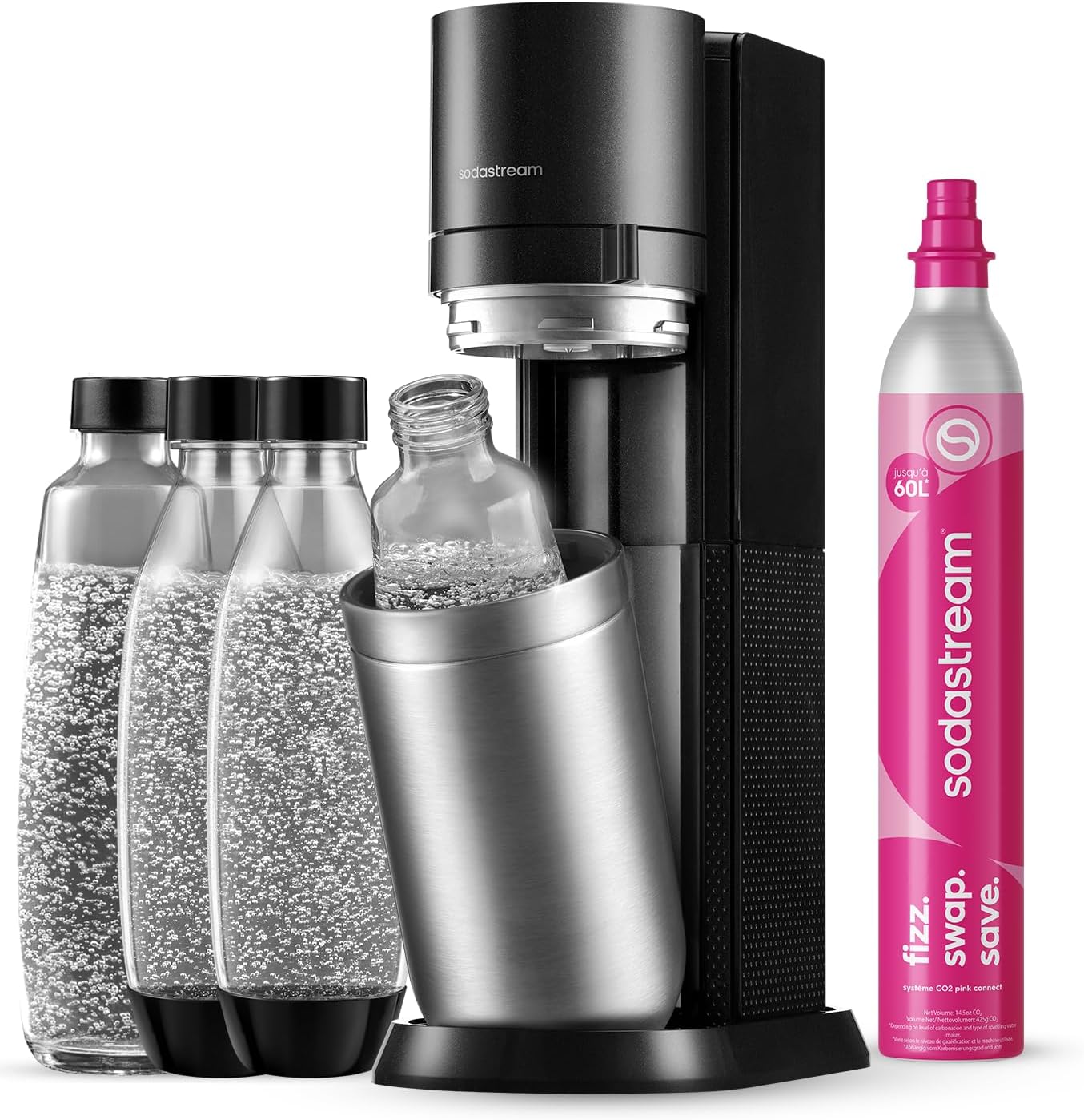 SodaStream DUO Pack gasificadora agua con gas botellas cristal